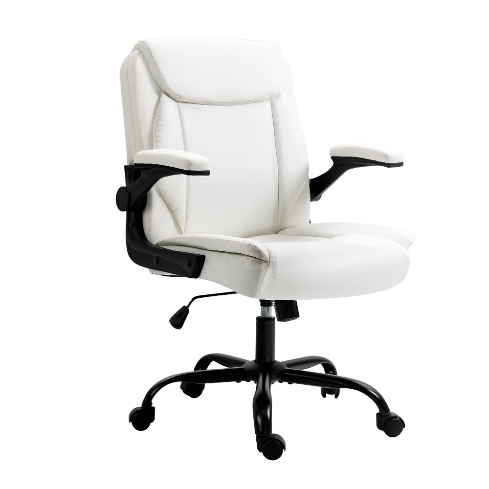 Chastine Executive Office Chair Mid Back – White