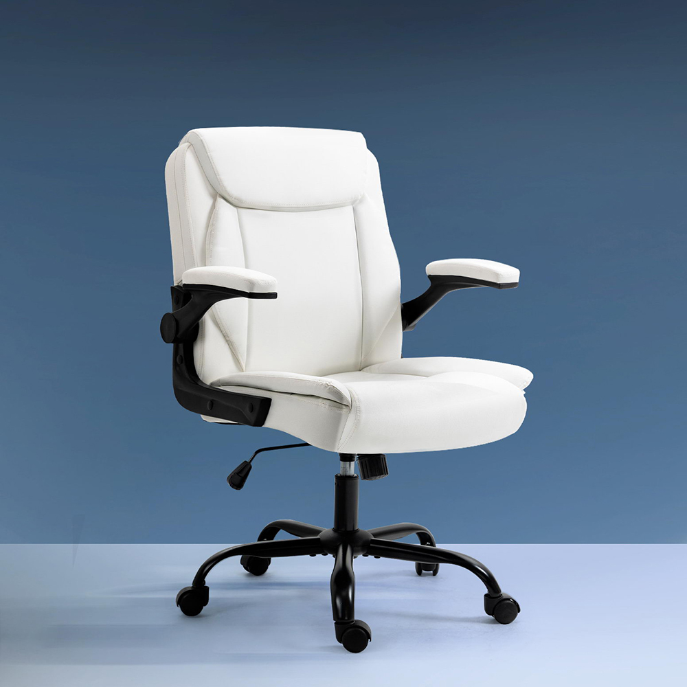 Chastine Executive Office Chair Mid Back – White