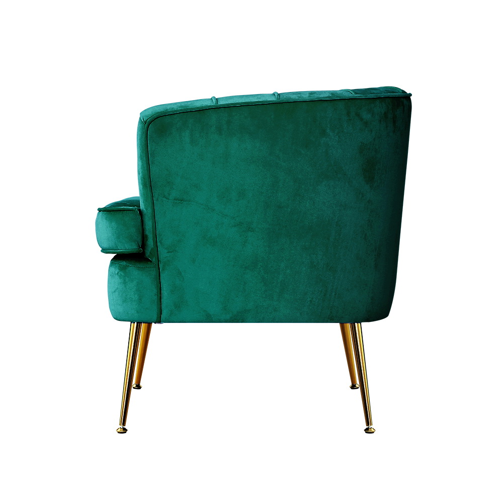 Norvia Armchair Velvet – Green