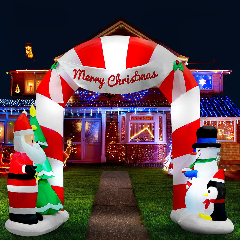 Archway Santa 3M Illuminated Decorations